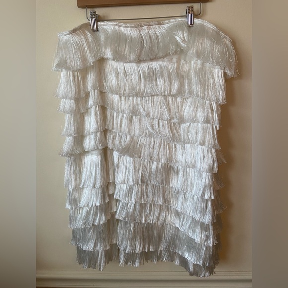 NWT Nasty Gal Fringe Strapless Mini Dress - Picture 5 of 10
